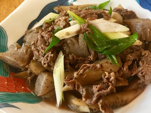 牛バラ肉と牛蒡・こんにゃくの煎り煮＊作り置きにも